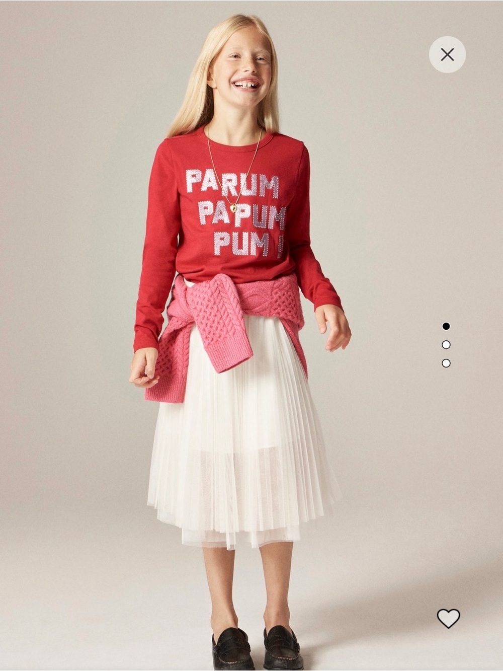 Crewcuts Hot Pink "Parum Papum Pum!!" Long Sleeve Tee holiday